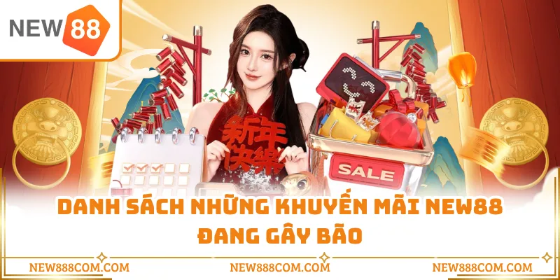 Danh sách những khuyến mãi NEW88 đang gây bão